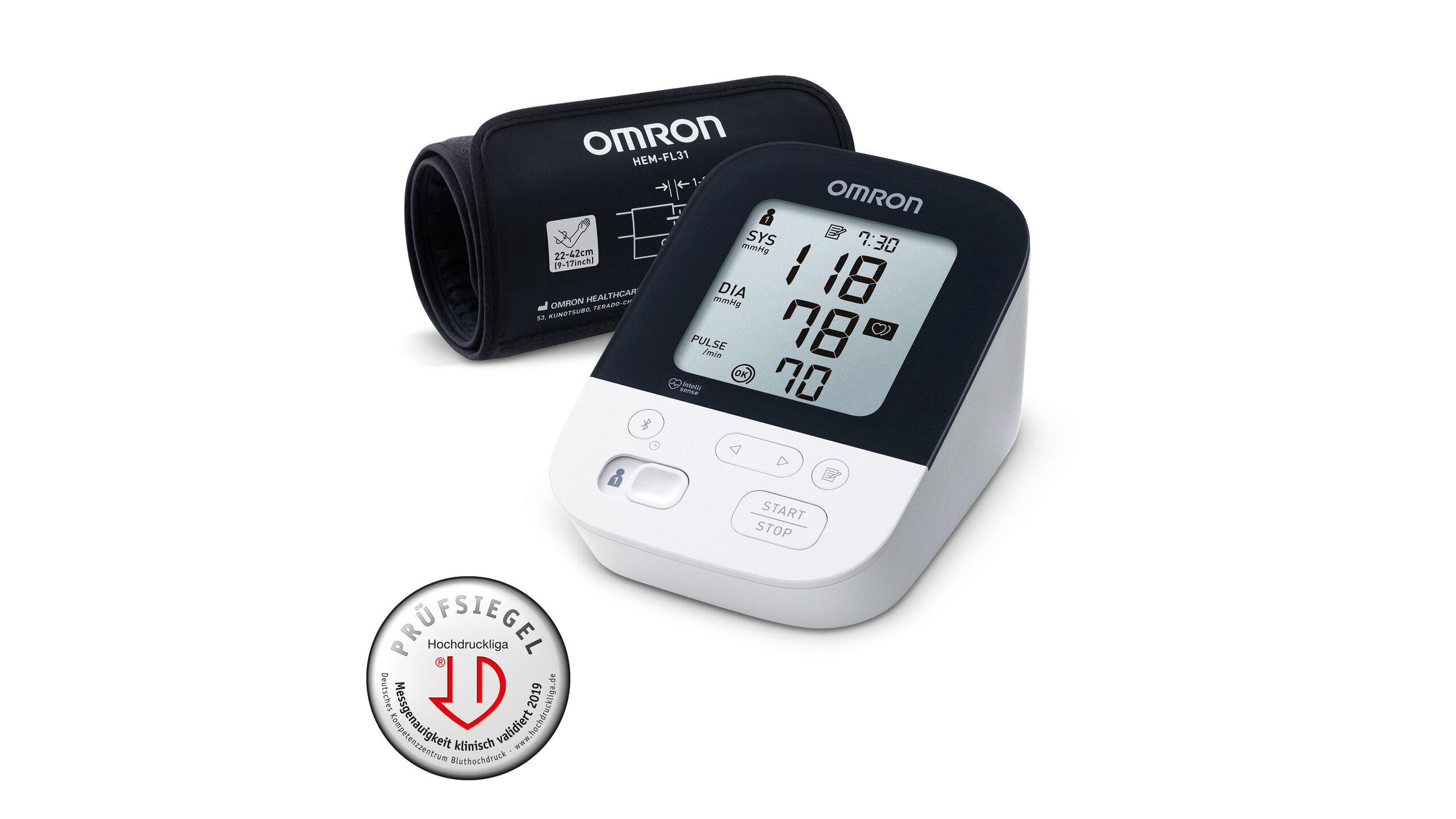Blutdruckmessgerät OMRON M400 Intelli IT | © OMRON Medizintechnik Handelsgesellschaft mbH Blutdruckmessgerät OMRON M400 Intelli IT | © OMRON Medizintechnik Handelsgesellschaft mbH